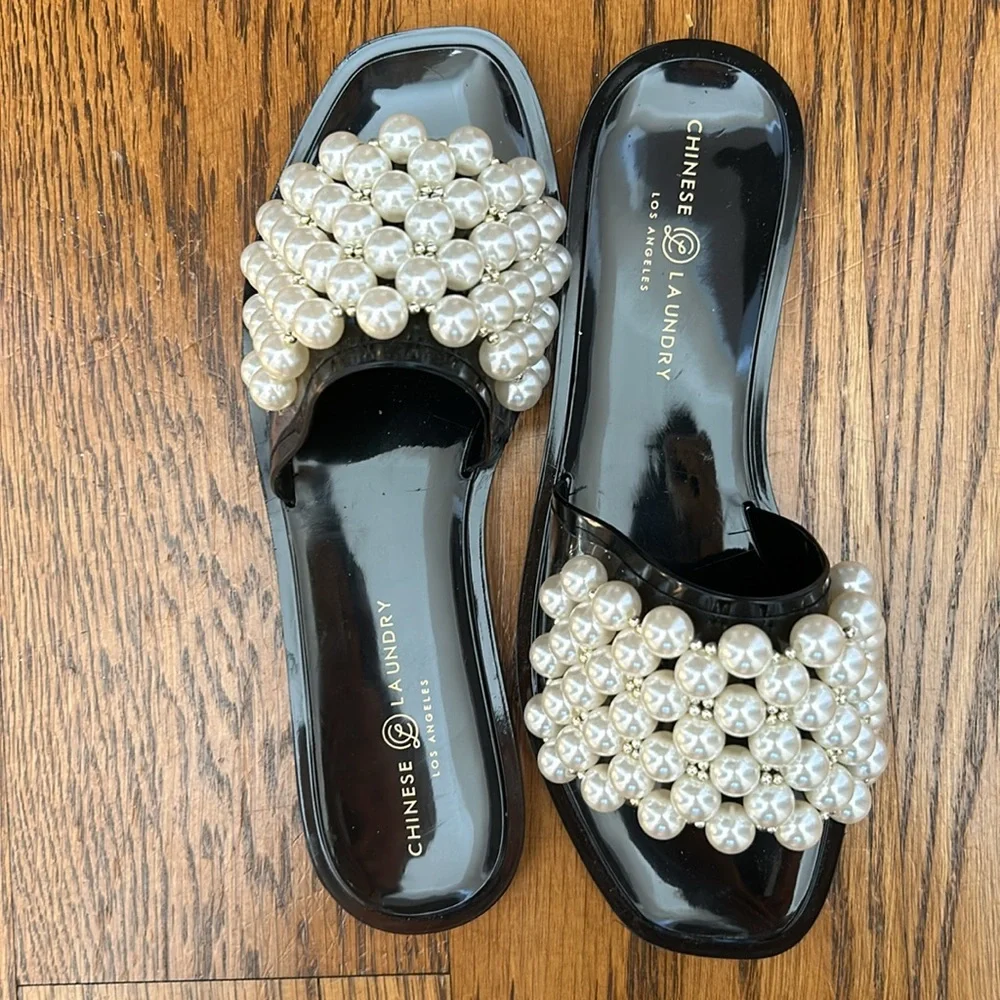 🆕 Chinese Laundry Bryer PVC Pearl Sandal